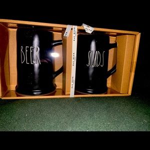New set of Rae Dunn Beer and Suds Steins/mugs